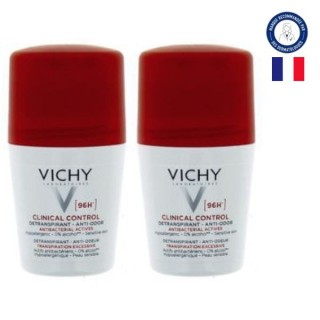 Détranspirant Anti-odeur Clinical Control 96h 2x50ml - Vichy - IllicoPharma