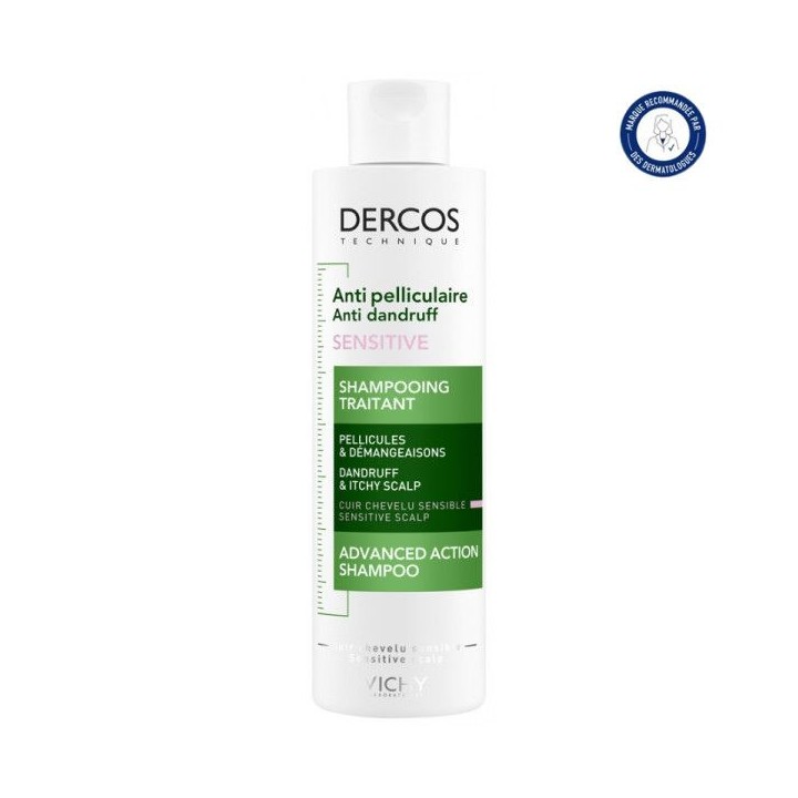 Dercos Anti Pelliculaire Sensitive Shampooing Traitant 200ml - Vichy - IllicoPharma