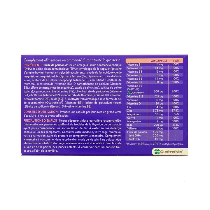 Gynefam Supra x30 capsules - Préparation à la grossesse - IllicoPharma