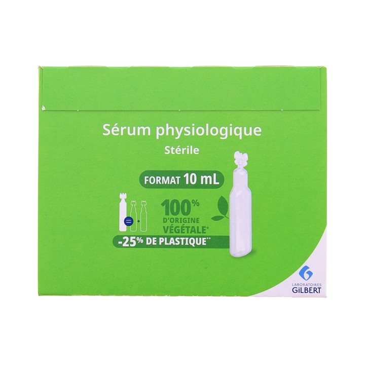 Physiodose Sérum Physiologique Stérile Végétale 30x10ml Gilbert - IllicoPharma
