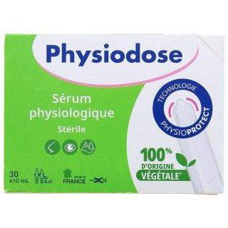Physiodose Sérum Physiologique Stérile Végétale 30x10ml Gilbert - IllicoPharma