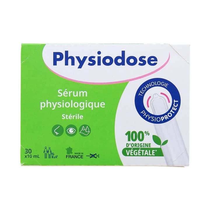 Physiodose Sérum Physiologique Stérile Végétale 30x10ml Gilbert - IllicoPharma