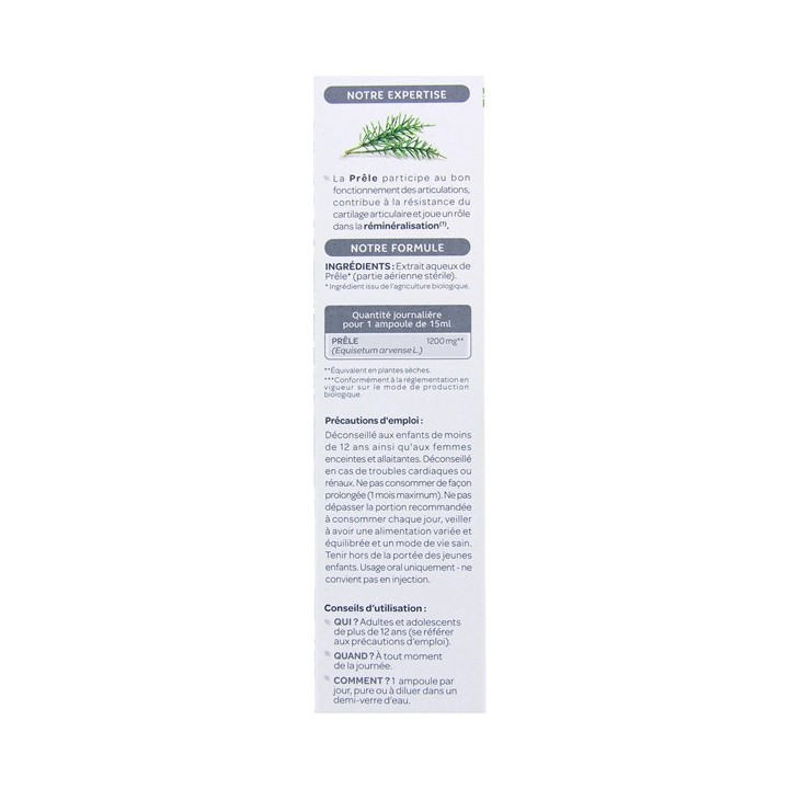 Prêle Bio x20 ampoules Superdiet - Foie - IllicoPharma
