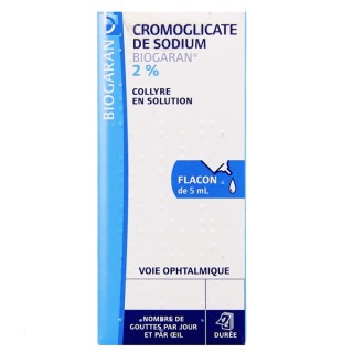 Cromoglicate de sodium Biogaran 2% Collyre-Collyre adoucissant-IllicoPharma