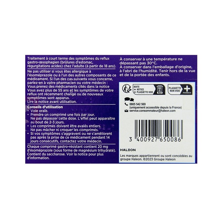 Nexium Control 14cp - Médicament Maux d'estomac - IllicoPharma