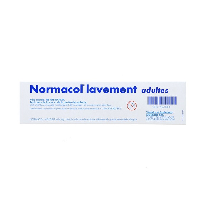 Normacol Lavement Adulte, Norgine Pharma, Constipation - IllicoPharma