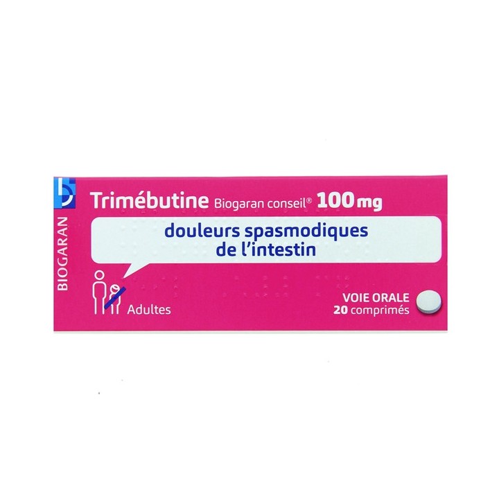 Trimebutine Biogaran 100mg 20cpr, Mal de ventre, e-Pharmacie IllicoPharma