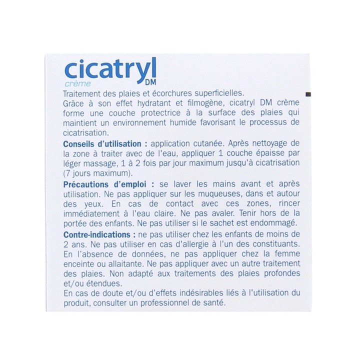 Cicatryl DM Crème - 10 sachets 2g - IllicoPharma