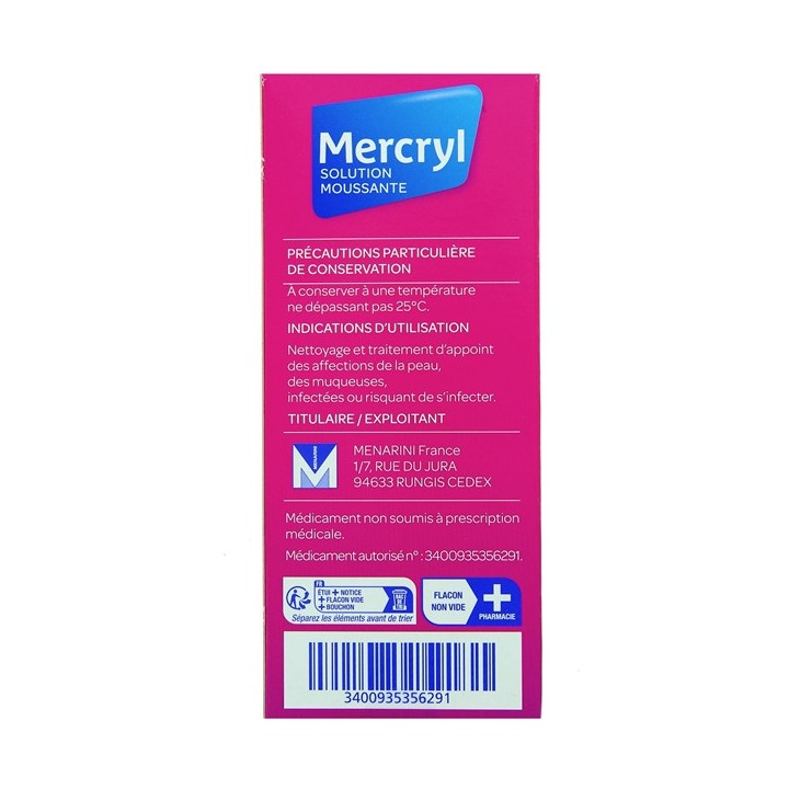 Mercryl 300ml, Médicament Antiseptique - IllicoPharma