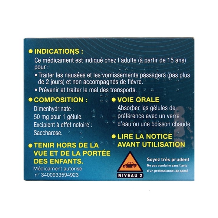 Nausicalm, Médicament Mal des transports, voyage - Pharmacie IllicoPharma