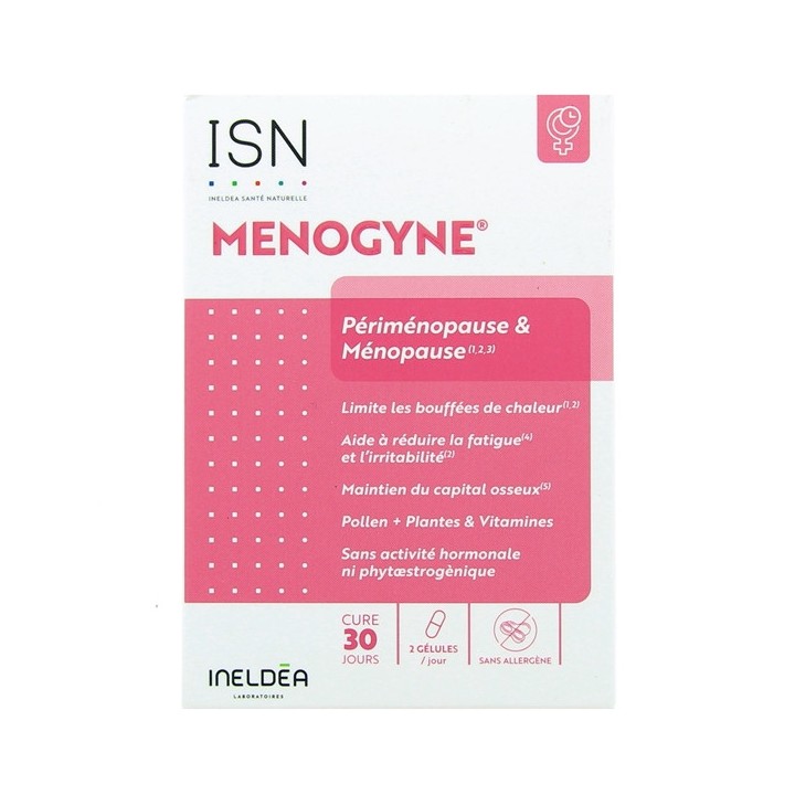 ISN Menogyne x60 gélules végétales Ineldea - IllicoPharma
