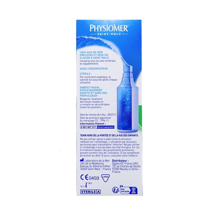 Physiomer Hygiène du Nez Spray Doux 135ml - IllicoPharma