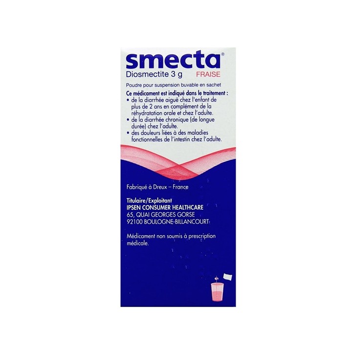 Smecta Fraise - Médicament en ligne - IllicoPharma
