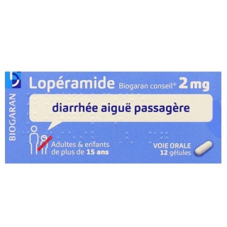 Loperamide Biogaran 2mg 12 gélules, Diarrhée, e-Pharmacie IllicoPharma