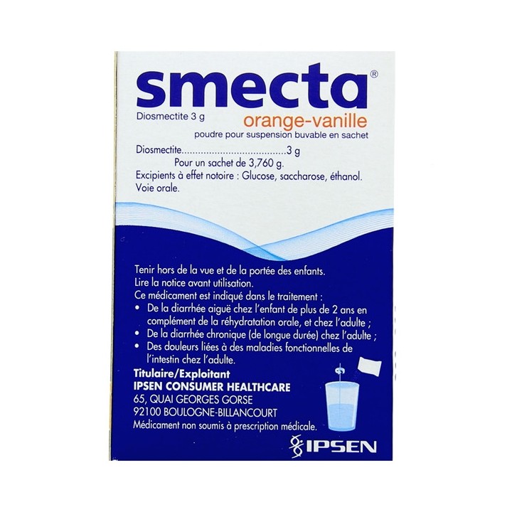 Smecta 30 sachets - Diarrhée - e-Pharmacie IllicoPharma