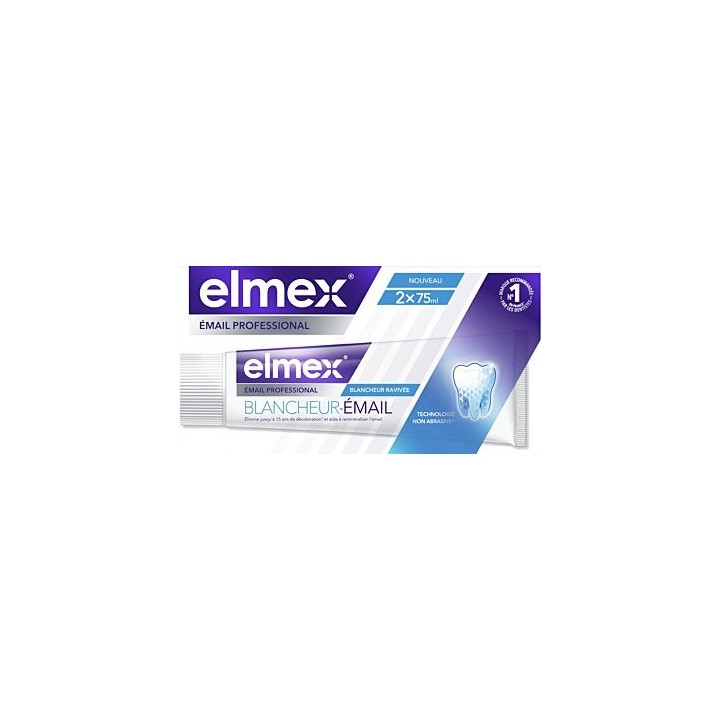 Émail Professionnal Dentifrice Blancheur-Émail 2x75ml - IllicoPharma