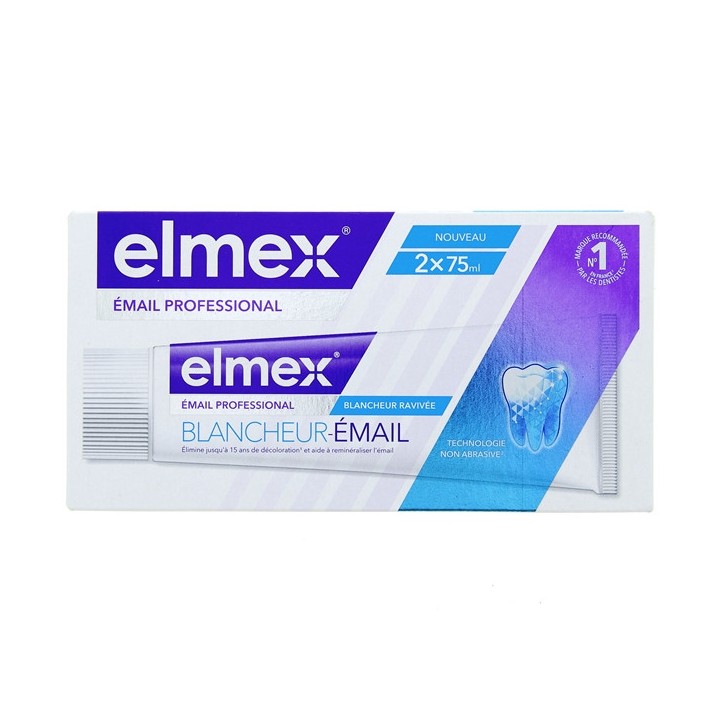 Émail Professionnal Dentifrice Blancheur-Émail 2x75ml - IllicoPharma