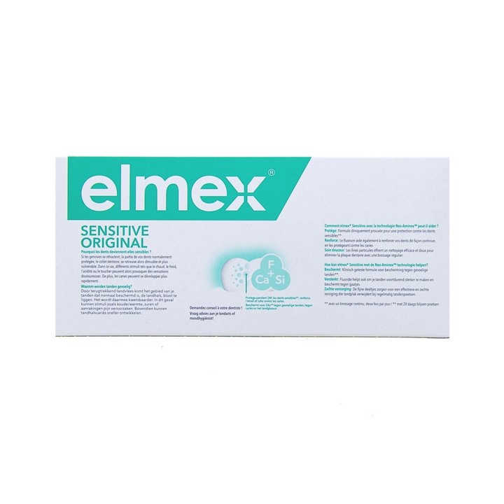 Sensitive Original Dentifrice 2x75ml - Elmex - IllicoPharma