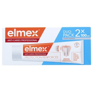 Anti-Caries Professional Dentifrice Protection Renforcée 2x100ml Elmex - IllicoPharma