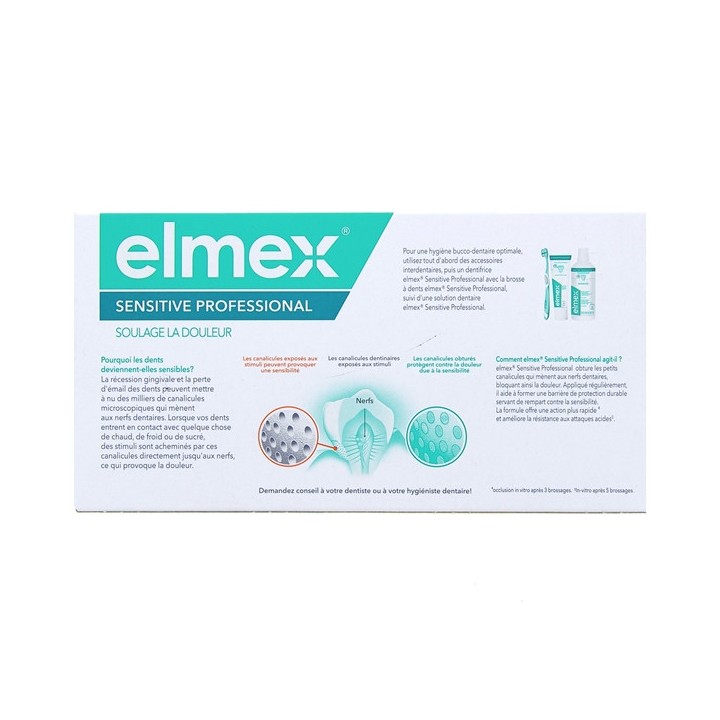 Sensitive Professionnal Dentifrice 2x75ml Elmex - IllicoPharma