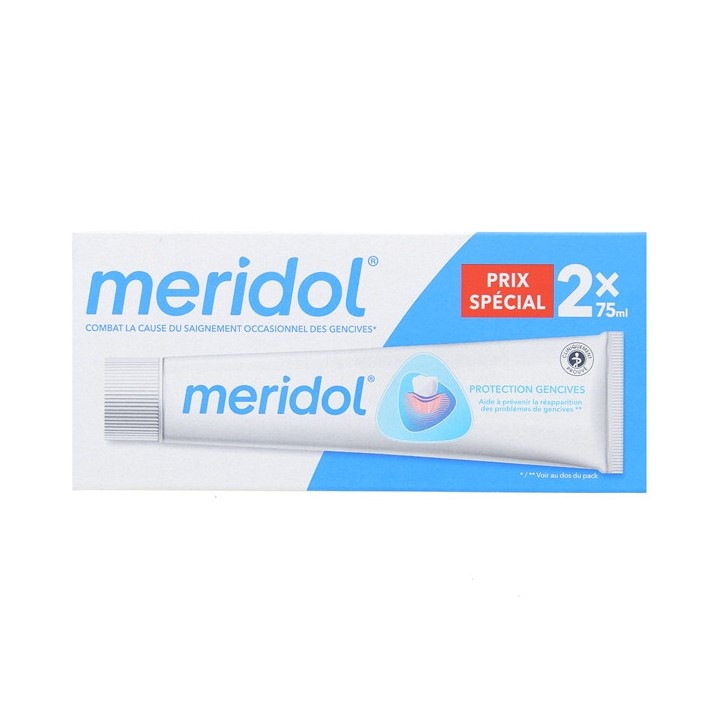 Dentifrice Protection Gencives 2x75ml - Meridol - IllicoPharma