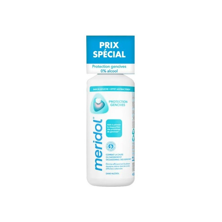 Bain de bouche Protection Gencives Offre 400ml - Meridol - Pharmacie en ligne IllicoPharma