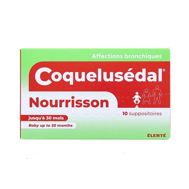 Coquelusedal suppositoire nourrissons, Médicament Bébé - Pharmacie IllicoPharma