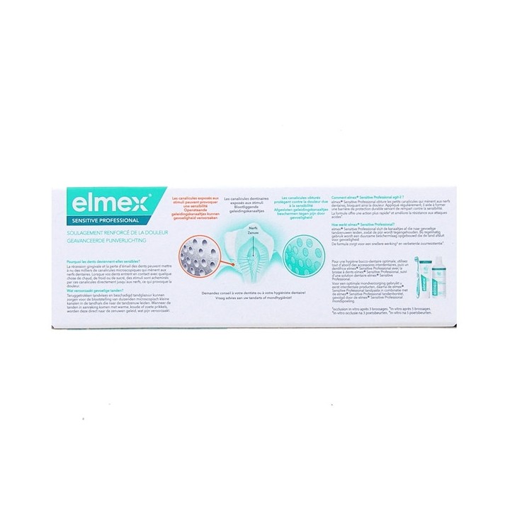Sensitive Professional Dentifrice Soulagement Renforcé de la Douleur 20ml Elmex - IllicoPharma