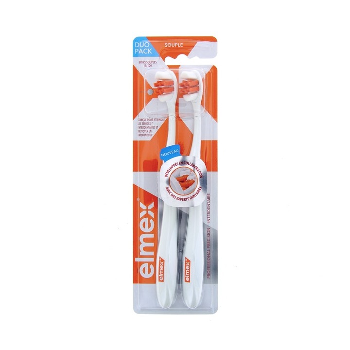 Anti-Caries Brosse à dents Professional Precision Interdentaire x2 Elmex - IllicoPharma