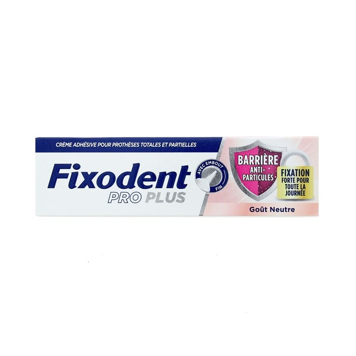 Fixodent Pro Plus Barrière Anti-Particules Neutre 40g - IllicoPharma