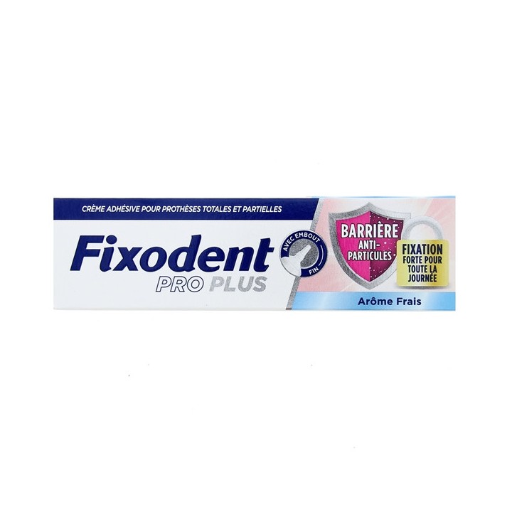 Fixodent Pro Plus Barrière Anti-Particules Arôme Frais 40g - IllicoPharma