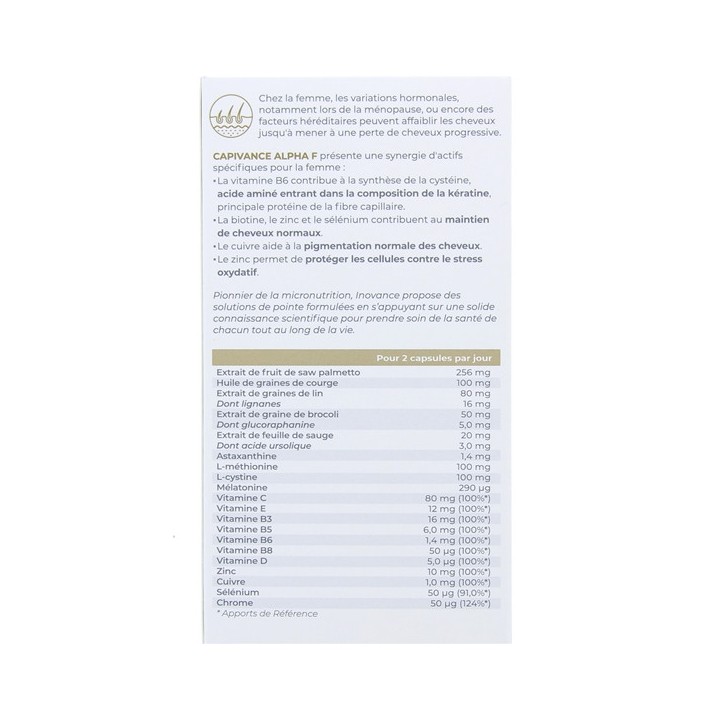 Inovance - Capivance Alpha F - x60 capsules - Ysonut -  IllicoPharma