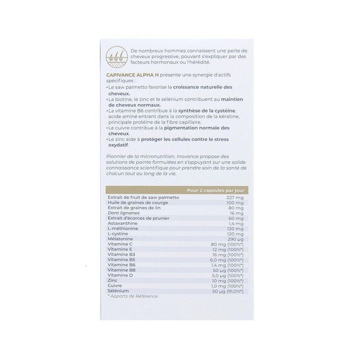 Inovance - Capivance Alpha H - x60 capsules - Ysonut -  IllicoPharma