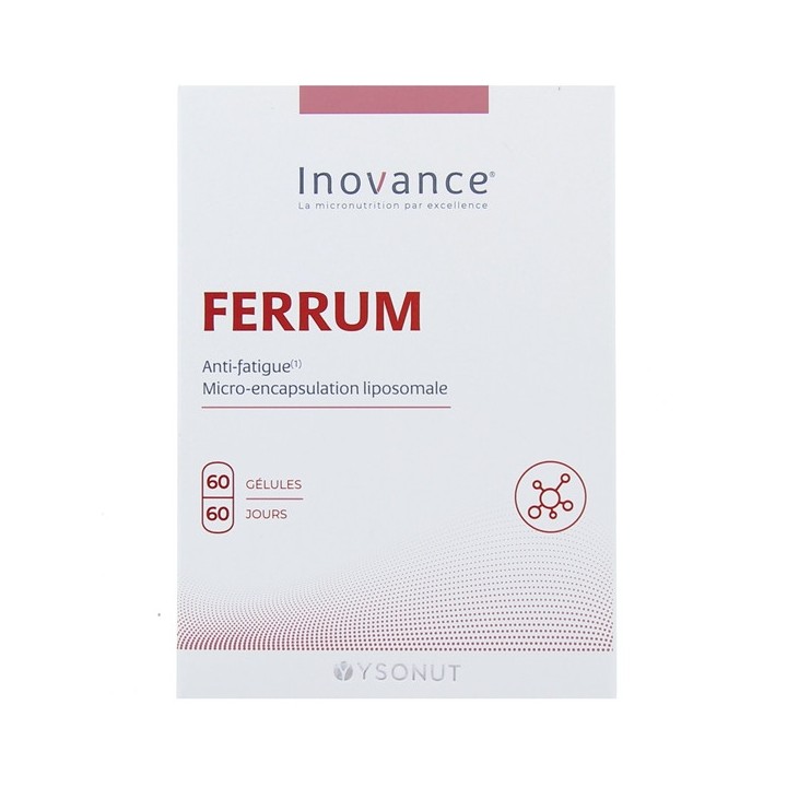Inovance - Ferrum - x60 gélules - Ysonut -  IllicoPharma