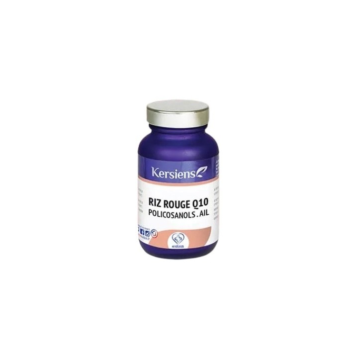 Riz Rouge Q10 Policosanols Ails - 60 Gélules - Kersiens - Métabolisme