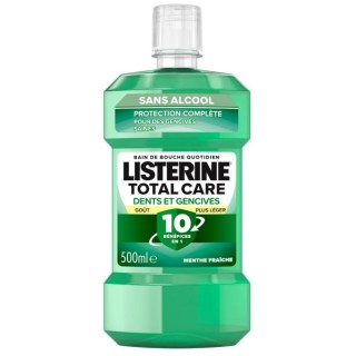 Listerine Total Care Dents & Gencives Goût Plus Léger Bain de Bouche 500ml - IllicoPharma