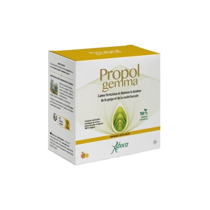 Propolgemma Adulte x20cpr à sucer - Aboca - IllicoPharma