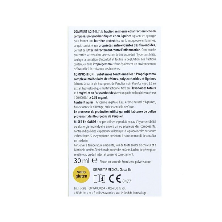 Propolgemma Spray Fort Adultes 30ml - Aboca - IllicoPharma