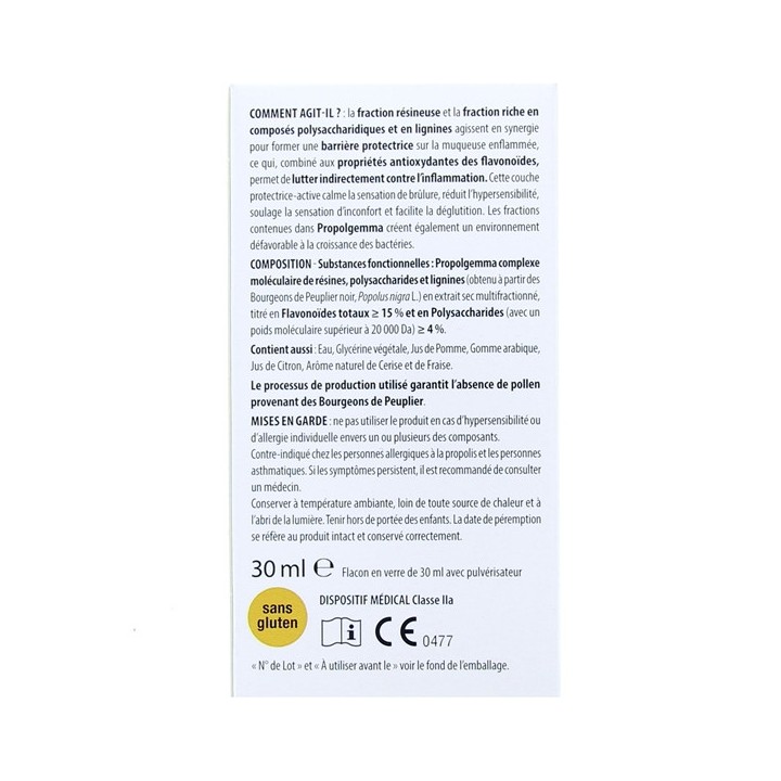 Propolgemma Spray Sans Alcool Adultes et Enfants 30ml - Aboca - IllicoPharma