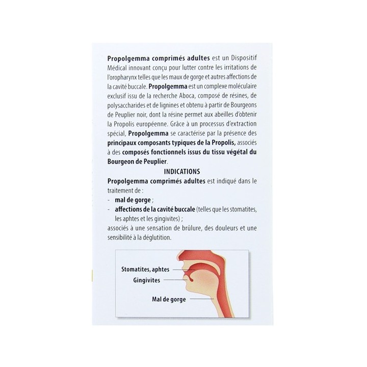 Propolgemma Adulte x20cpr à sucer - Aboca - IllicoPharma