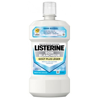 Listerine Soin Blancheur Goût Plus Léger Bain de Bouche 500ml - IllicoPharma