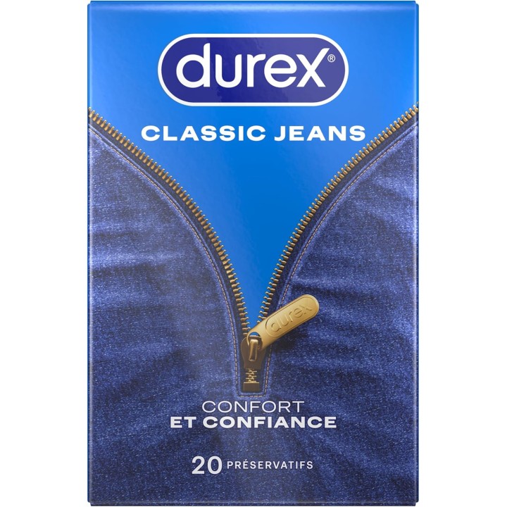 Préservatifs Classic Jeans - 20 préservatifs - Durex - Pharmacie IllicoPharma