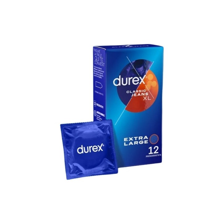 Préservatifs Classic Jeans XL x12 - Durex - Pharmacie IllicoPharma
