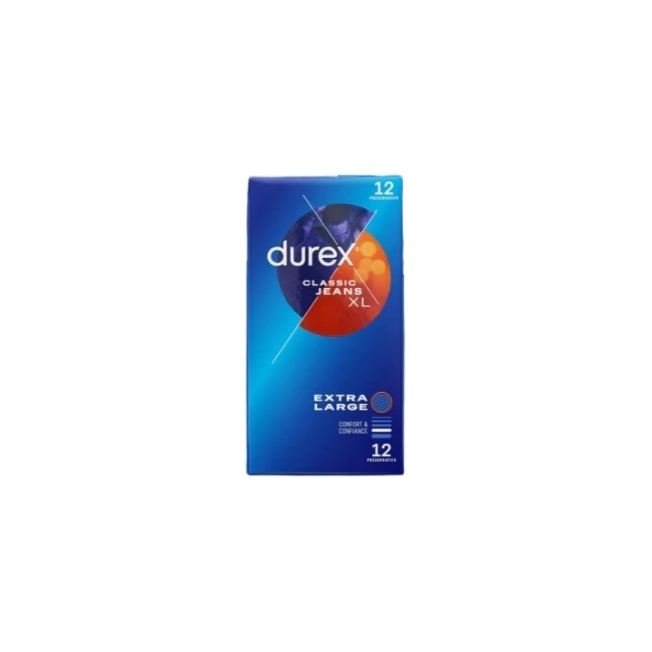 Préservatifs Classic Jeans XL x12 - Durex - Pharmacie IllicoPharma