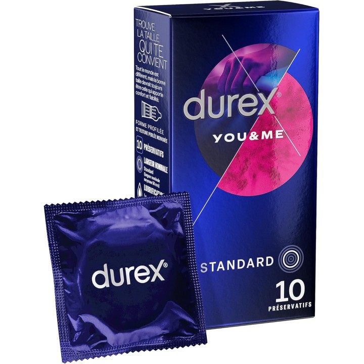 Préservatifs You & Me x10 - Durex - e-pharmacie IllicoPharma