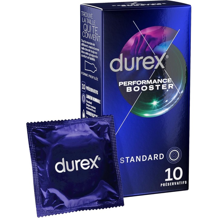 Préservatifs Performance Booster x10 - Durex - Pharmacie en ligne IllicoPharma