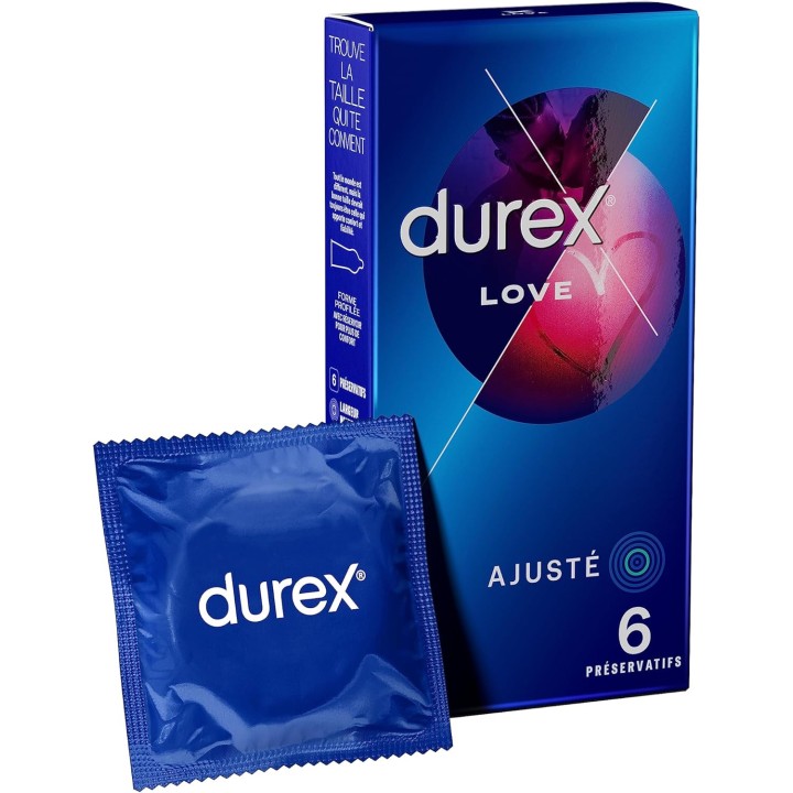 Préservatifs Love x6 - Durex - Pharmacie en ligne IllicoPharma