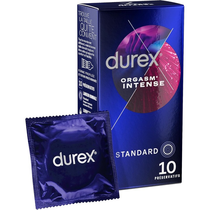 Préservatifs Orgasm' Intense x10 - Durex - IllicoPharma