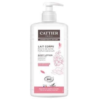 Lait Corps Nourrissant Karité Géranium Bio 500ml - Cattier - IllicoPharma