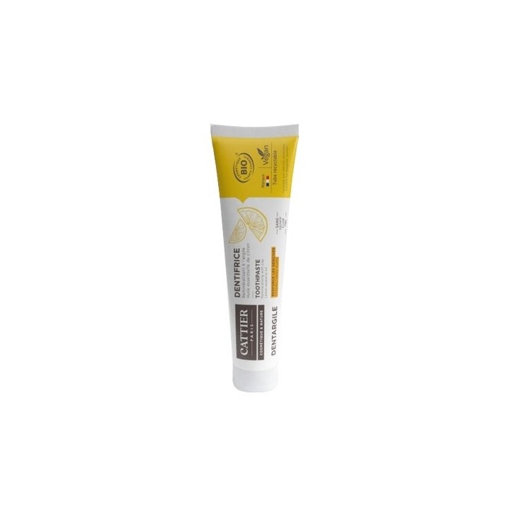 Dentifrice Dentargile Citron 75ml Cattier - Pharmacie IllicoPharma